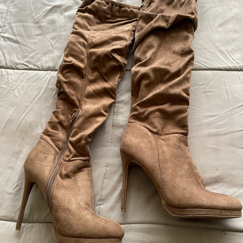 Tan Over the knee Boots